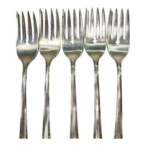 DELMAR / DEL MAR - 1881 Rogers Oneida Silverplate Silverware / Flatware Set of 6